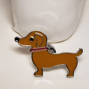 Dachshund Wiener Dog Enamel Pin | lapel pin | pinback | Hotdog Dog Pin