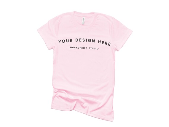 Download Bella Canvas 3001 Mockup T Shirt Mockup Pink Tshirt Mockup Etsy