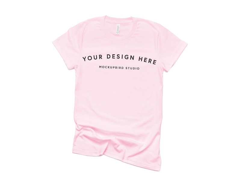 Download Bella Canvas 3001 mockup T-shirt mockup Pink tshirt mockup | Etsy