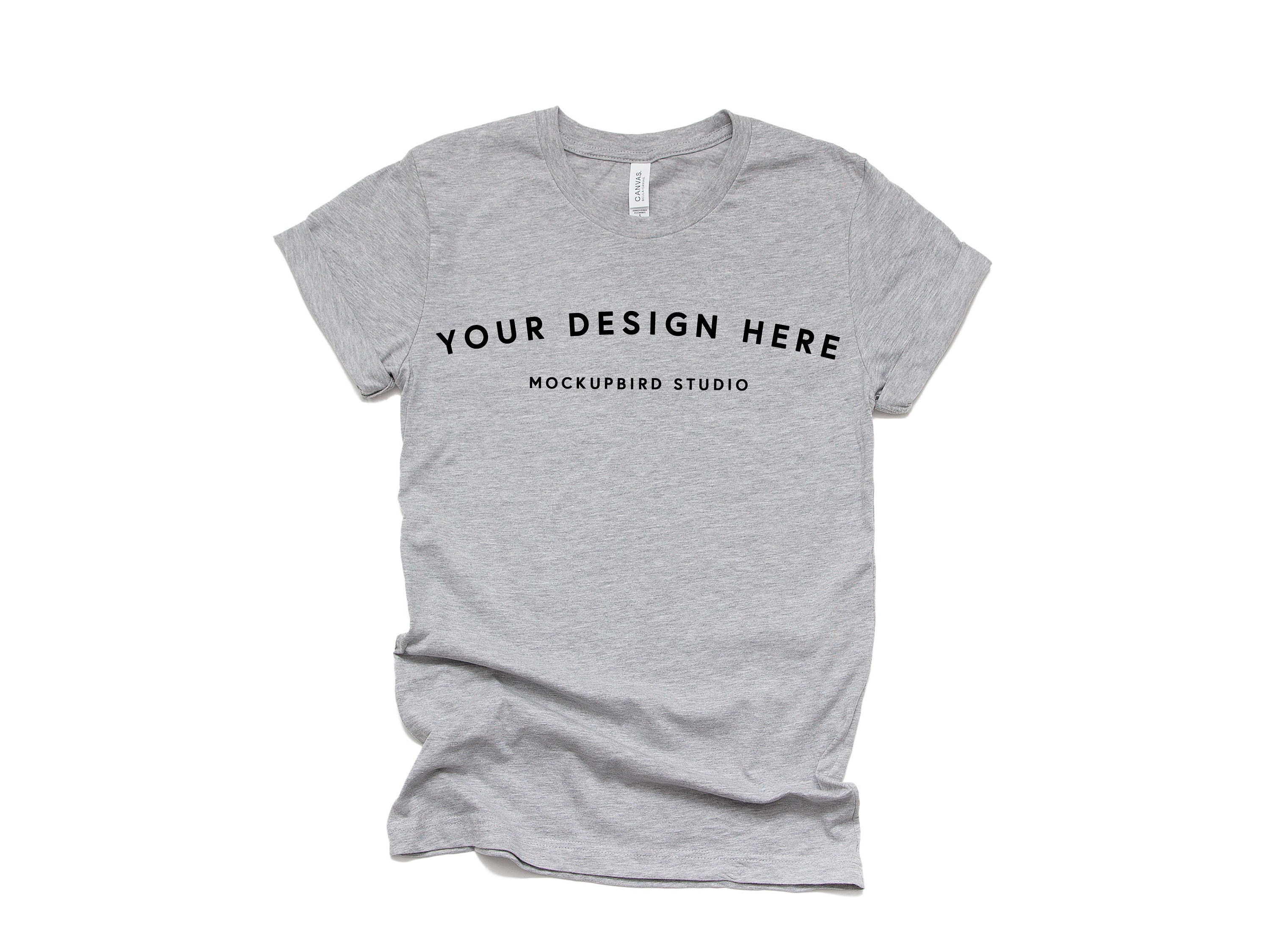 bella canvas heather gray