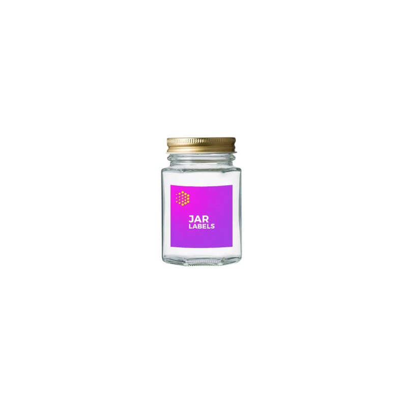 Custom Jar Labels with Your Design Self Adhesive Decals for Home Cafes Printed Front Only Restaurant