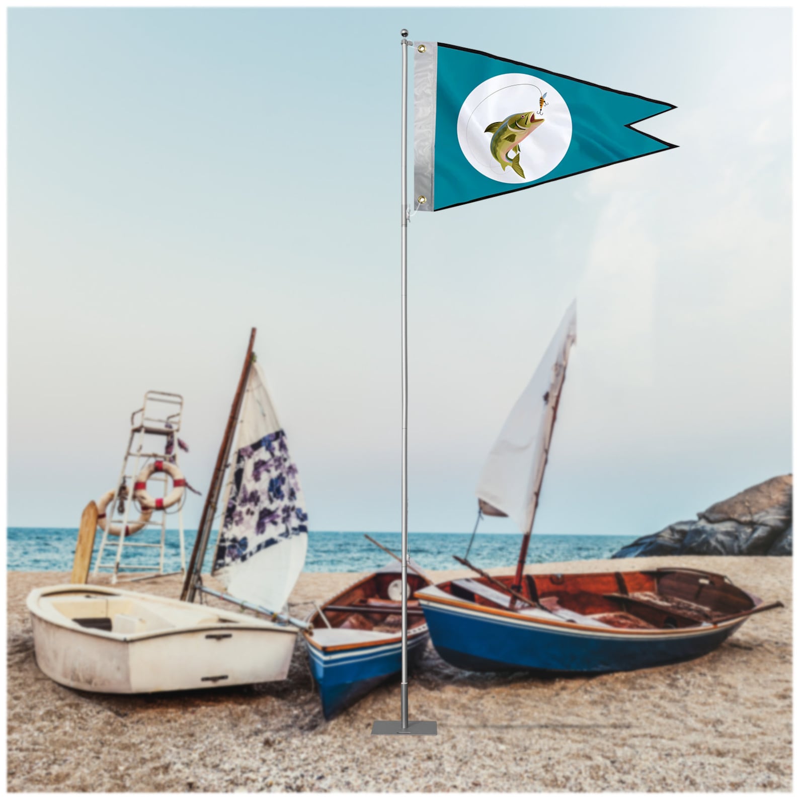 Custom Printed Burgee Pennat Boat Flag for Events Festivals Etsy