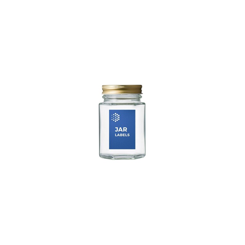 Custom Jar Labels with Your Design Self Adhesive Decals for Home Cafes Printed Front Only Restaurant