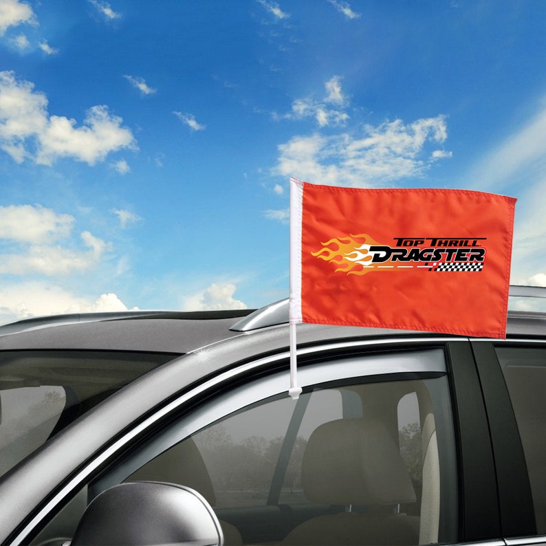 Custom Car Window Flags 18 X 12 Includes Pole Etsy