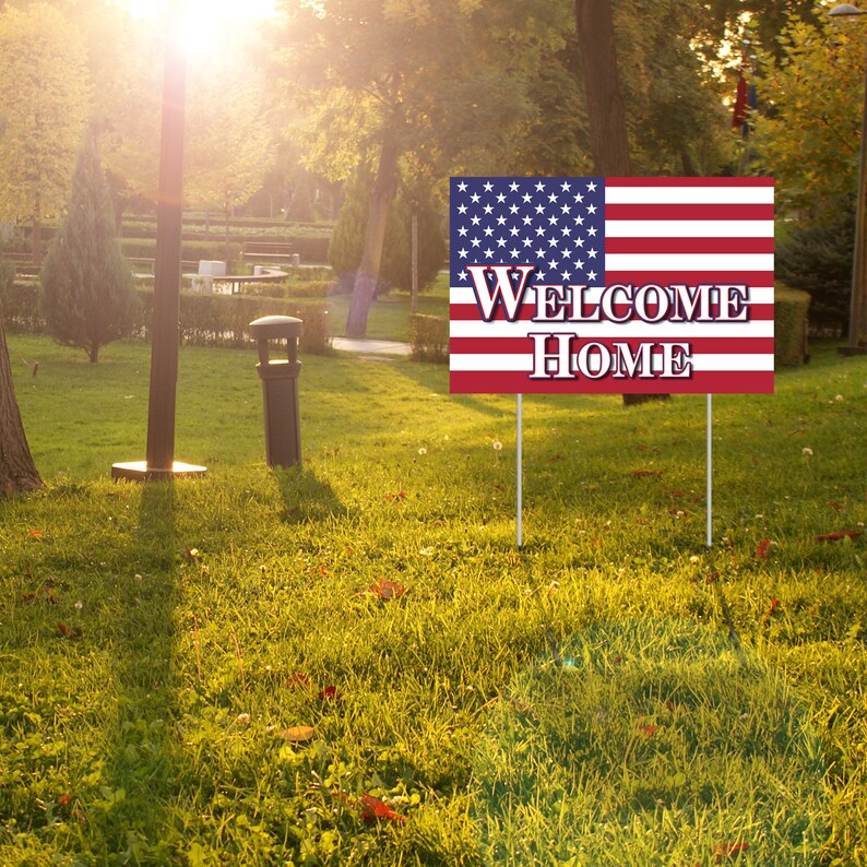 Home Yard Sign with Metal Stakes NonReflective UV Etsy