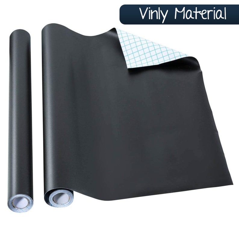 Vinyl Chalkboard Black Contact Paper Roll Peel and Stick Self Etsy