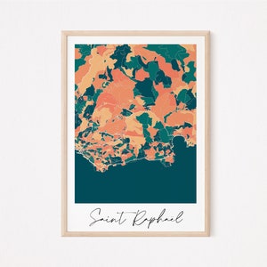 SAN RAFAEL - Cartel de San Rafael, cartel de San Rafael, recuerdo de San Rafael, mapa de San Rafael, diseño de San Rafael, Costa Azul