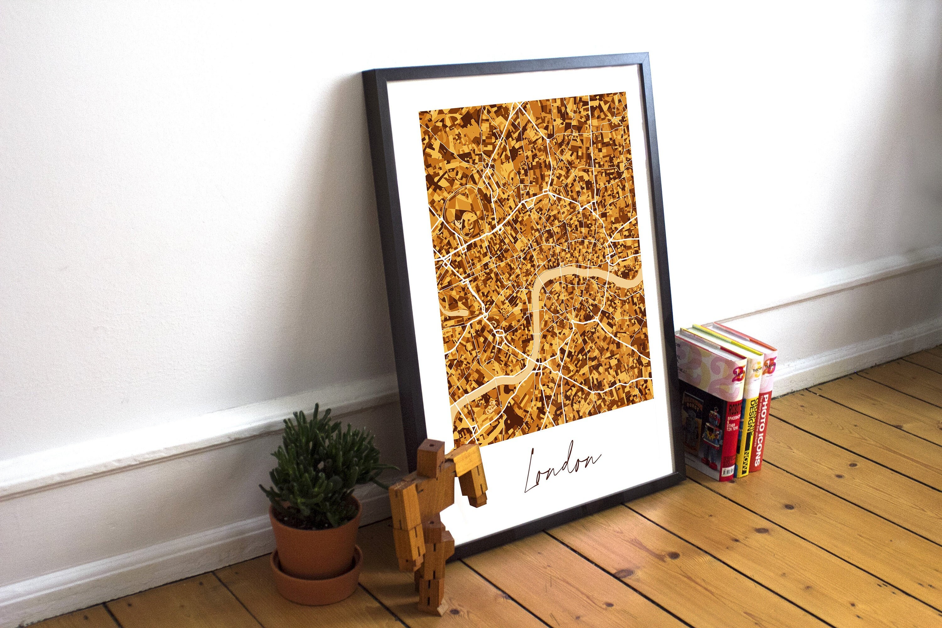 Londres - Carte Originale de Londres/ Affiche Londres, Poster Map Design Ville, Décoration Personnal