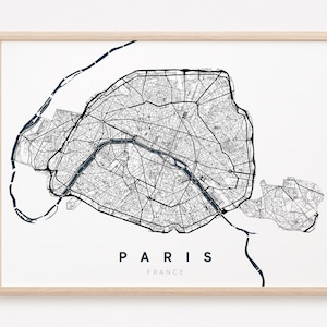 PARIJS - Originele kaart van Parijs / Parijs poster, Parijs poster, Parijs kaart, Parijs ontwerp, stad, decoratie, kaart, Frankrijk, gepersonaliseerd