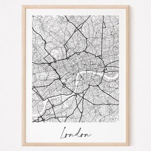 LONDRES - Carte originale de Londres/ affiche Londres, poster Londres, map Londres, design Londres, ville, décoration Londres, personnalisé
