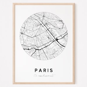Carte originale de Paris 13e / affiche Paris, poster Paris, map Paris, design Paris, ville, décoration, carte, france, 13e arrondissement