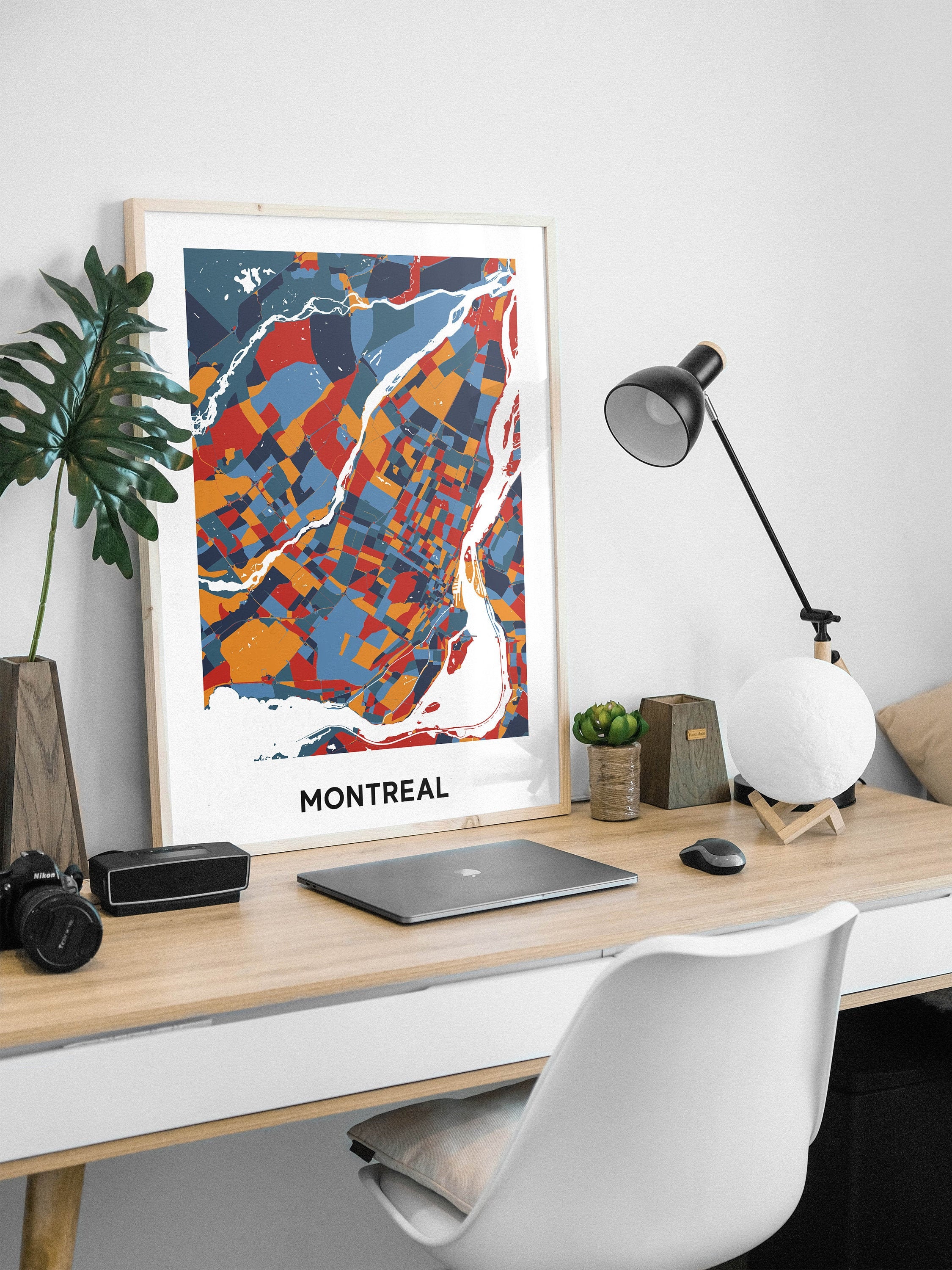 Montreal - Carte Originale de Montréal/ Affiche Montréal, Poster Map Design Ville, Décoration Montré