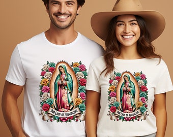 Our Lady of Guadalupe PNG File Dtf Ready for Sublimation Printing | Roses, Mexican Designs, Instant Download, la Virgen de Guadalupe