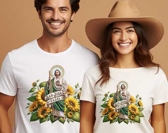 San Judas Tadeo Sunflowers PNG: Mexican Design (Digital Download)