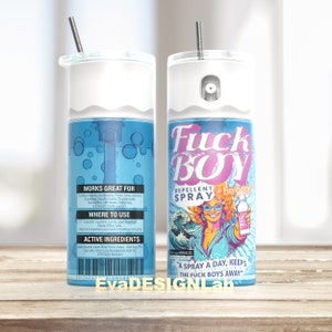 retro zeeblauw jaren 80 fck boy be go spray, lul be go Tumbler wrap png Design +16 gratis ontwerpen inbegrepen, 20oz ontwerp Sublimatie, trendy
