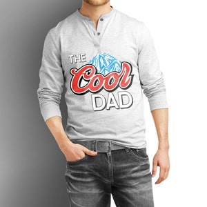 The Cool Dad SVG und PNG digitaler Download, Männer, trendiges T-Shirt svg, lustige Sublimation, T-Shirt für Männer, Vatertag Png, Bier #1 Papa