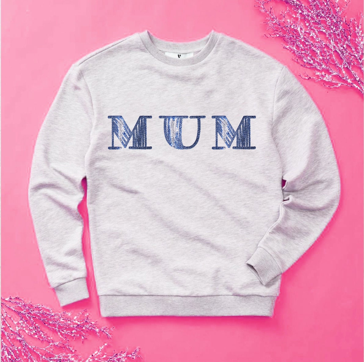 Clipart Digital Denim Jeans Font Download for Planner Stickers | Etsy