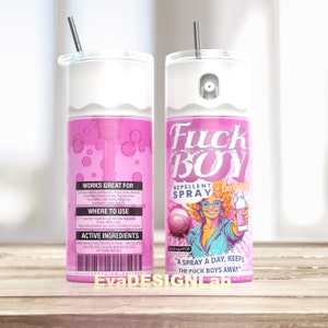 roze lolly jaren '80 fuck boy be gegaan spray Tumbler wrap png Design +16 gratis verschillende ontwerpen inbegrepen, 20oz Skinny ontwerp Sublimatie, trending