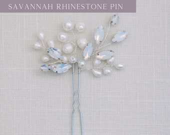 Elegant Pearl Bridal Hair Pin, Wedding Hair Accessory, Bridal Accessories