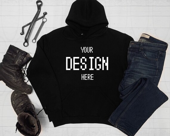 Black Hoodie Shirt Apparel Mockup Hooded SweaT-Shirt Mockup Gildan Black Hoodie Shirt Apparel Mockup Hooded SweaT-Shirt Mockup Gildan