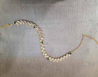 Kundan Sheeshpool/Headband/Matha Patti - Style 8