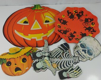 Tissue Paper Centerpieces CLEARANCE 10/" /& 4/" Diameter Halloween PUMPKINS
