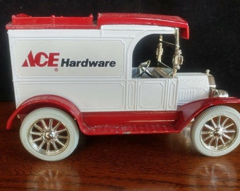 ertl replica ford 1913 model t van bank