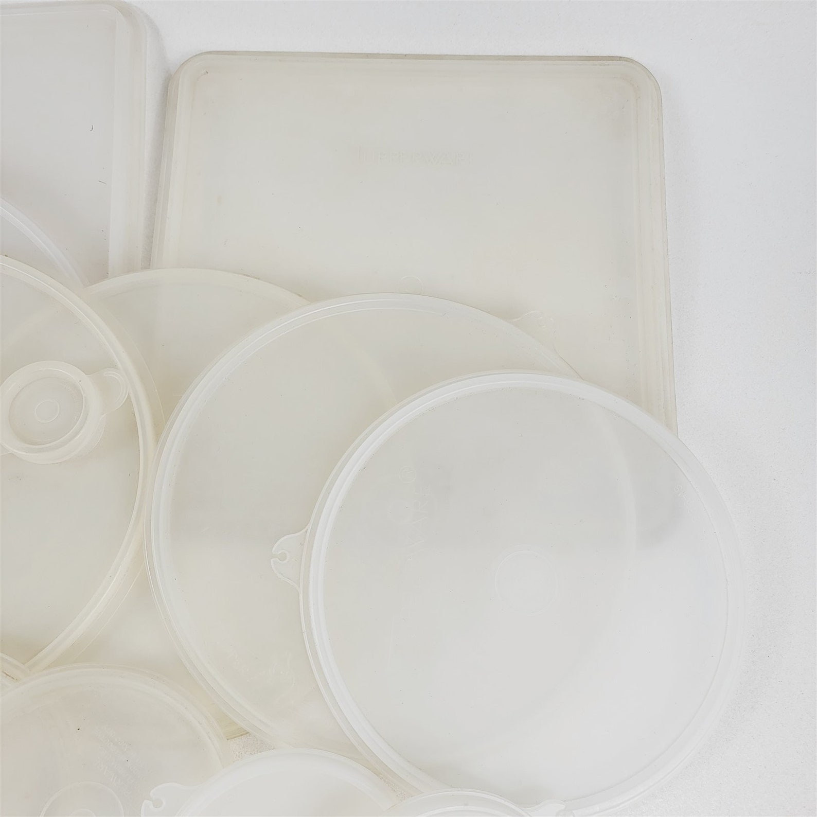 21 Vintage Tupperware Replacement Lids Clear Various Sizes Etsy