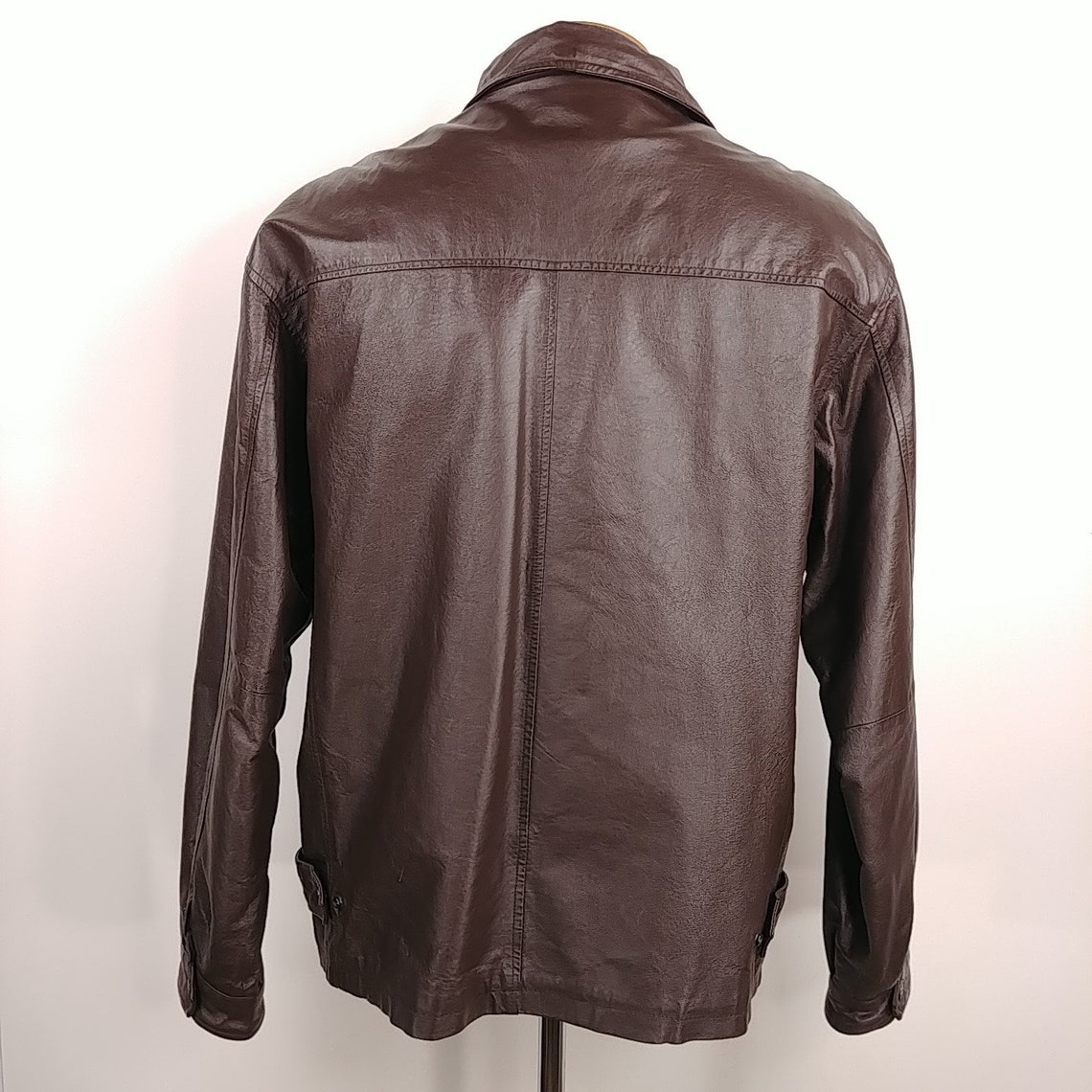 Phase Two Brown Leather Jacket with Zip out Liner Mens Size LT Etsy