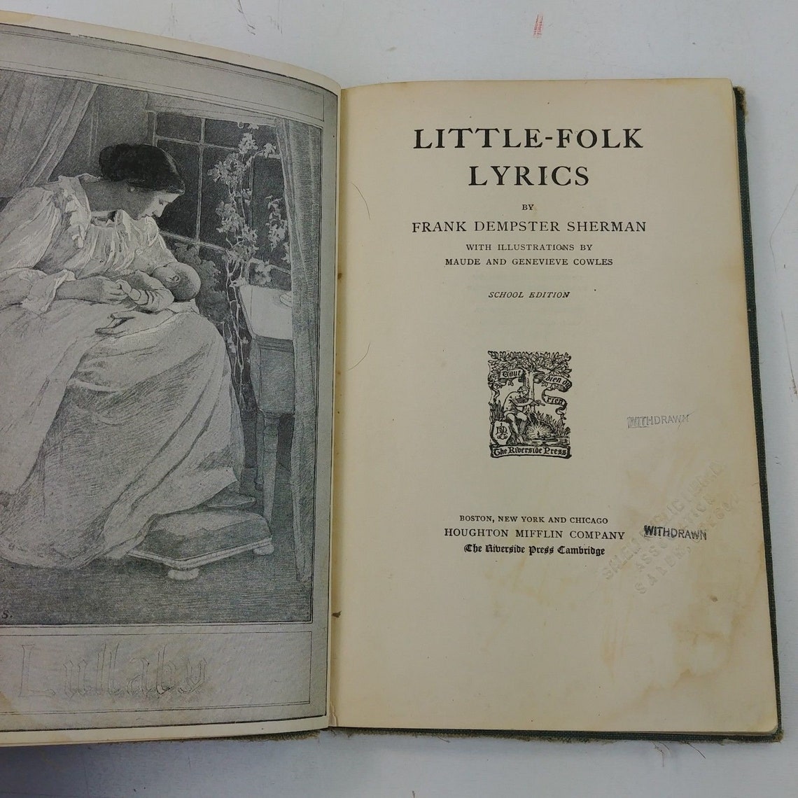 LittleFolk Lyrics by Sherman Frank Dempster 1897 Antique Etsy