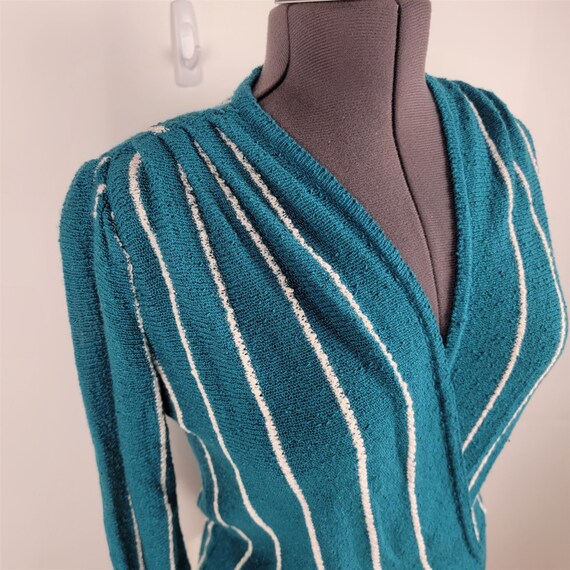 Vintage 1970s Just-Mort Skirt Sweater Top 2 Piece… - image 5