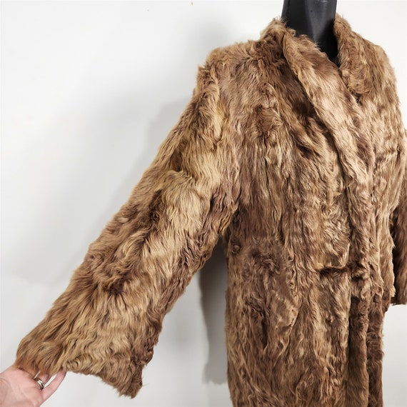 Vintage Womens Brown Real Lamb Fur Coat - image 2