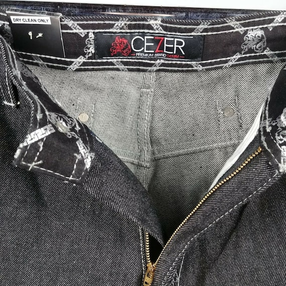 Cezer Black Dark Wash Denim Jeans Mens Size 42 10… - image 7