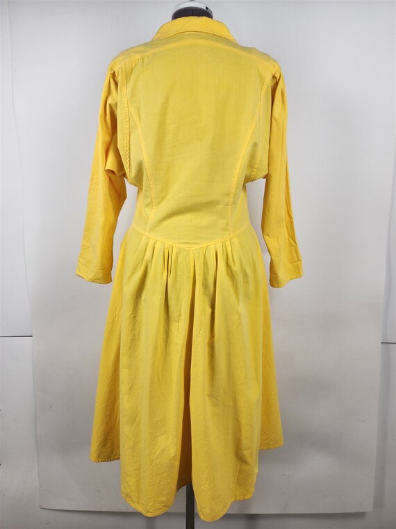 Vintage 1980s Pea Patch New York Yellow Long Slee… - image 9
