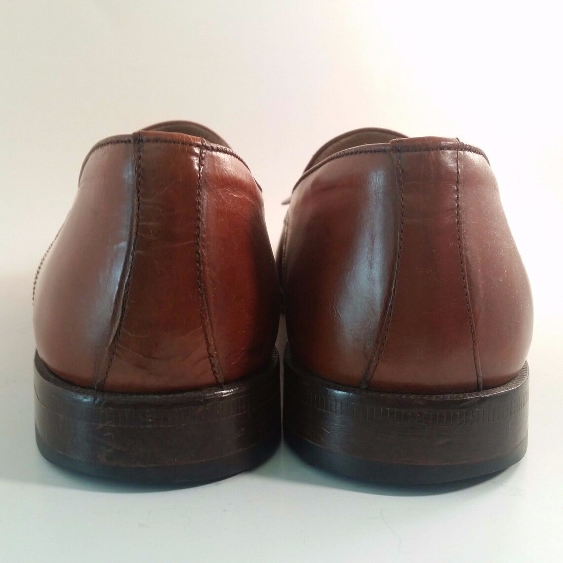 Florsheim Barletta Series Mens 8.5 D Brown Leather Wing Slip | Etsy