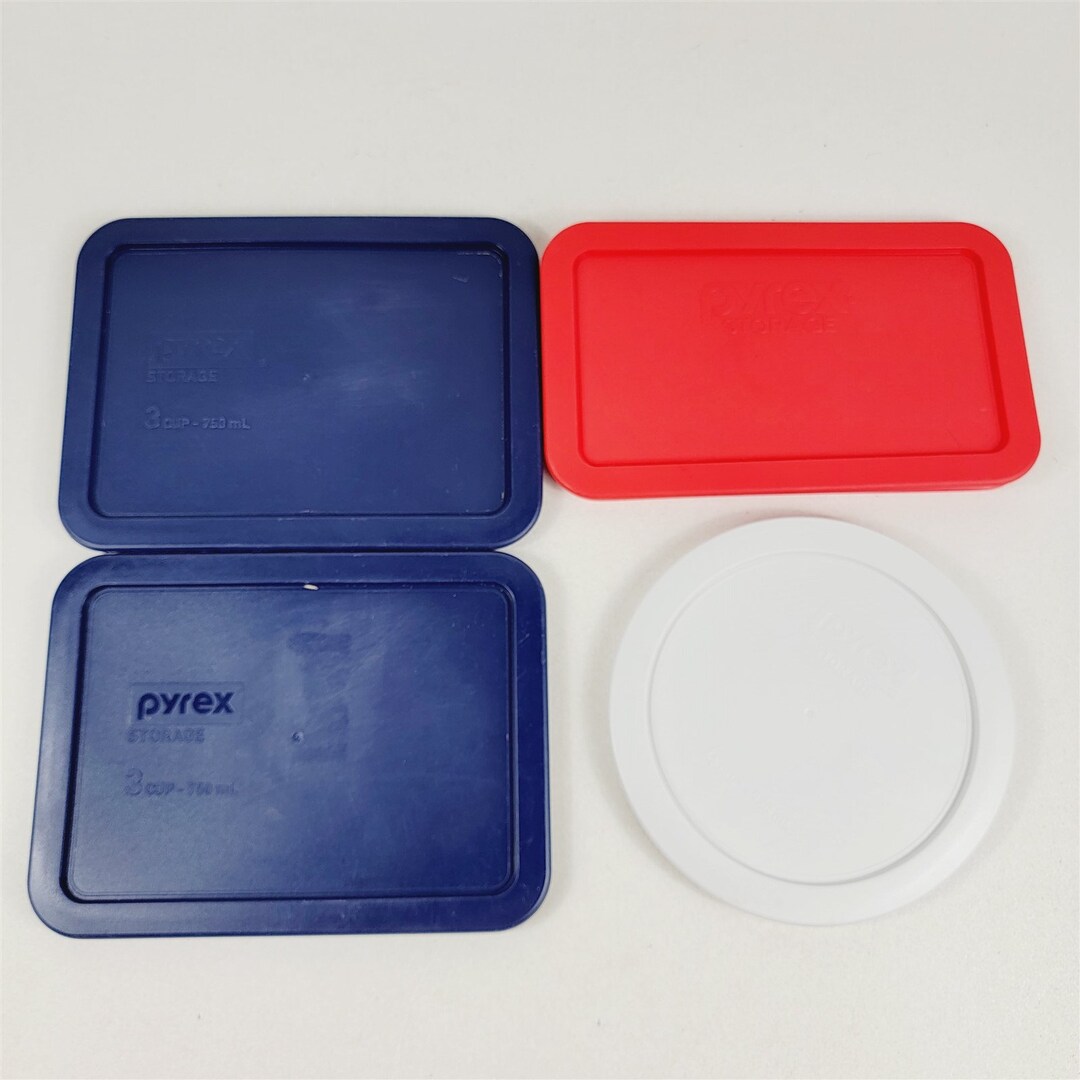 4 Pyrex Plastic Replacement Lids 4 Cup 3 Cup Various Sizes Shapes Etsy