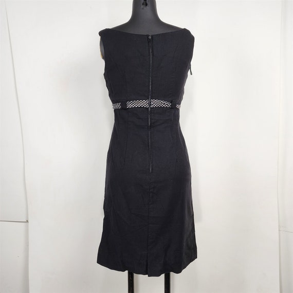 Vintage 1950s Gay Gibson Black Cotton Dress w/ Ja… - image 6