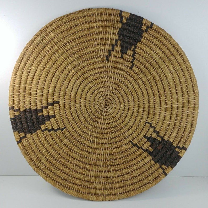 NW Native American Indian 23 Straw Woven Placemat Round Etsy