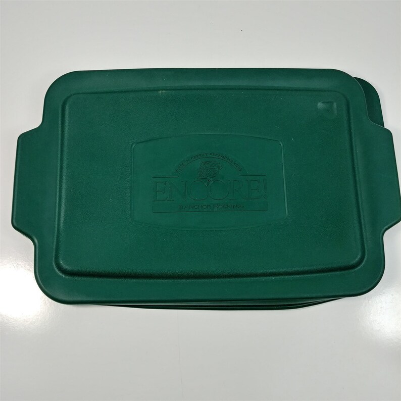 Anchor Hocking 3QT 9 x 13 Dish Encore Rubber Lid Etsy