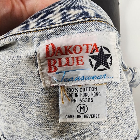 Vintage 80s Dakota Blue Jeanswear Acid Washed Den… - image 10