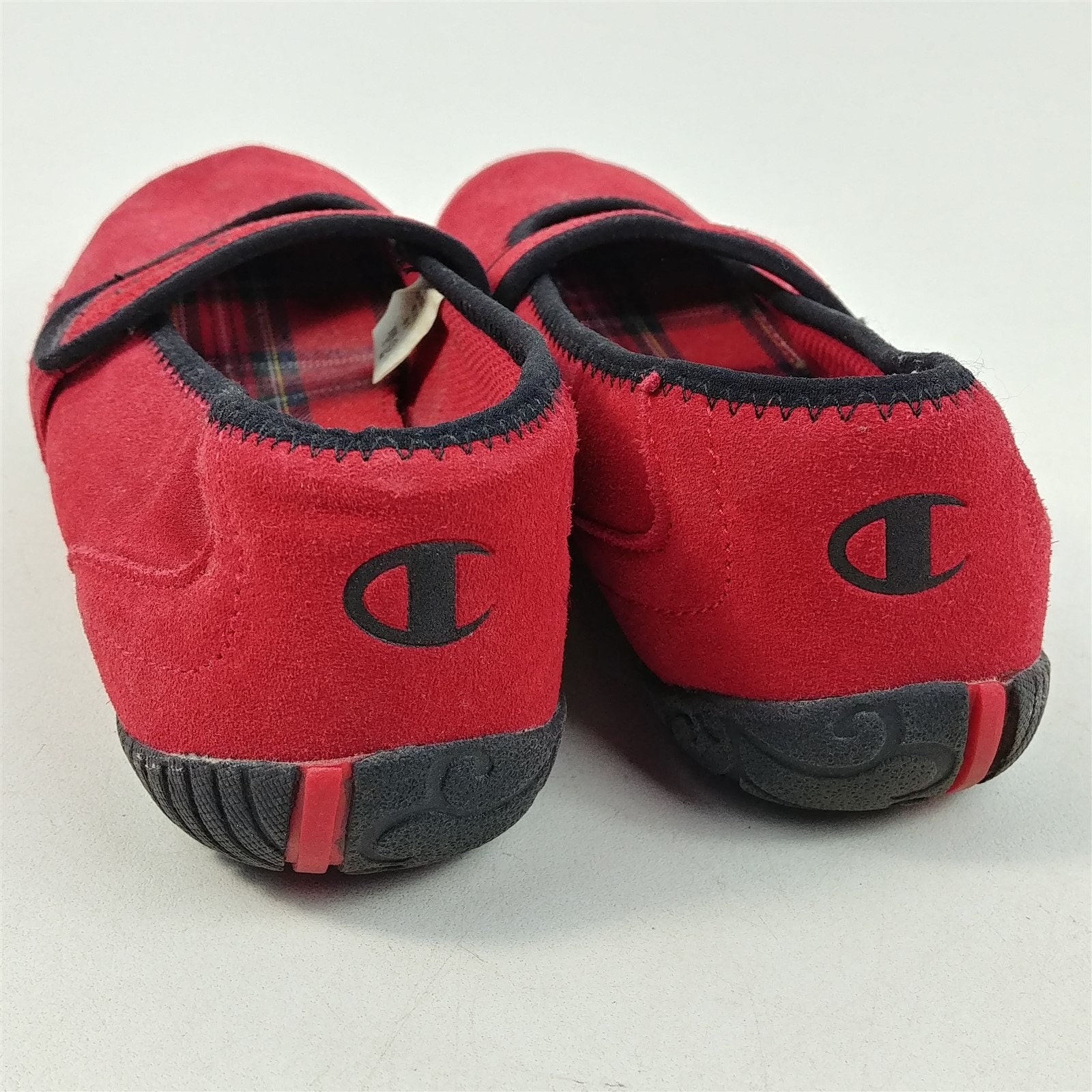 Champion Slip On Shoes Women's Red Leather Suede Size 7.5 Etsy