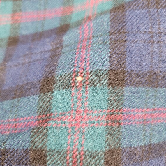 Vintage Pendleton Blue Green Plaid Skirt Womens S… - image 3