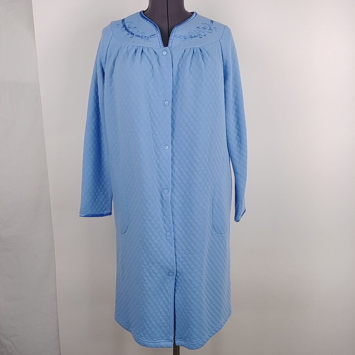 Adonna Sleepwear Blue Robe Nightgown Womens Size S | Etsy