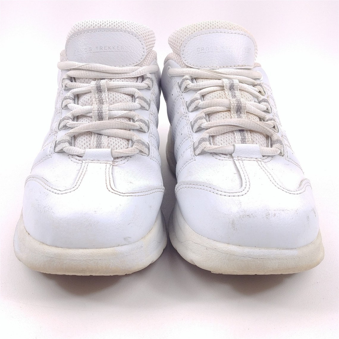 Cross Trekkers White Basketball Athletic Shoe Lace Up Sz 6