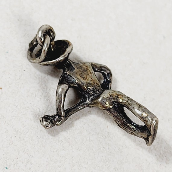 Vintage Sterling Silver Western Cowboy Playing Gu… - image 4