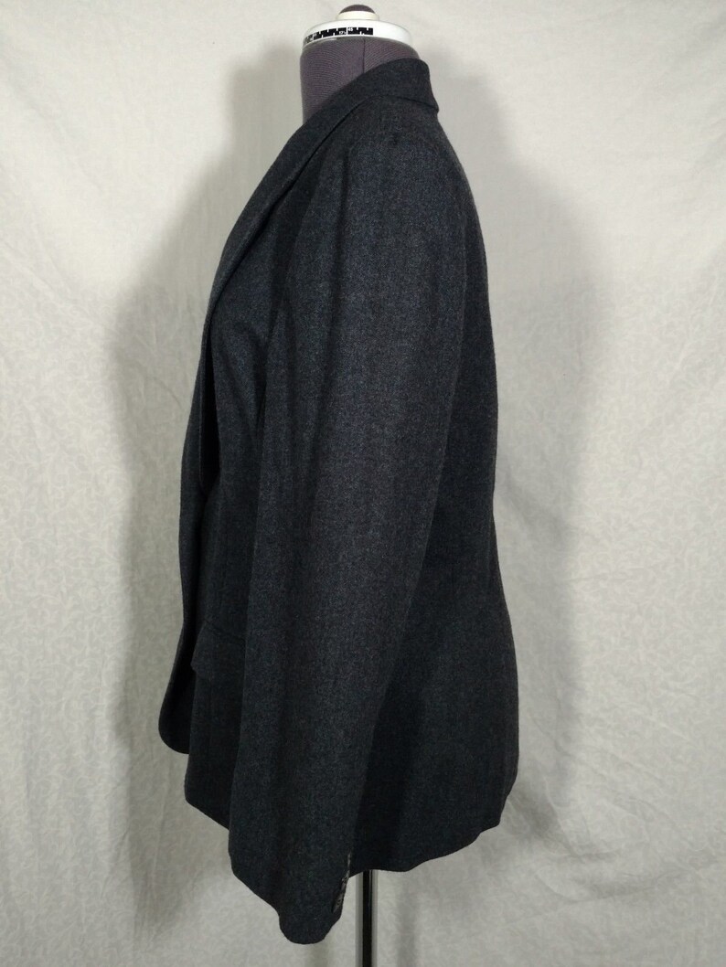 Womens Suit Coat Jacket Blazer Pendleton 100/% Wool Made in USA Dark Gray