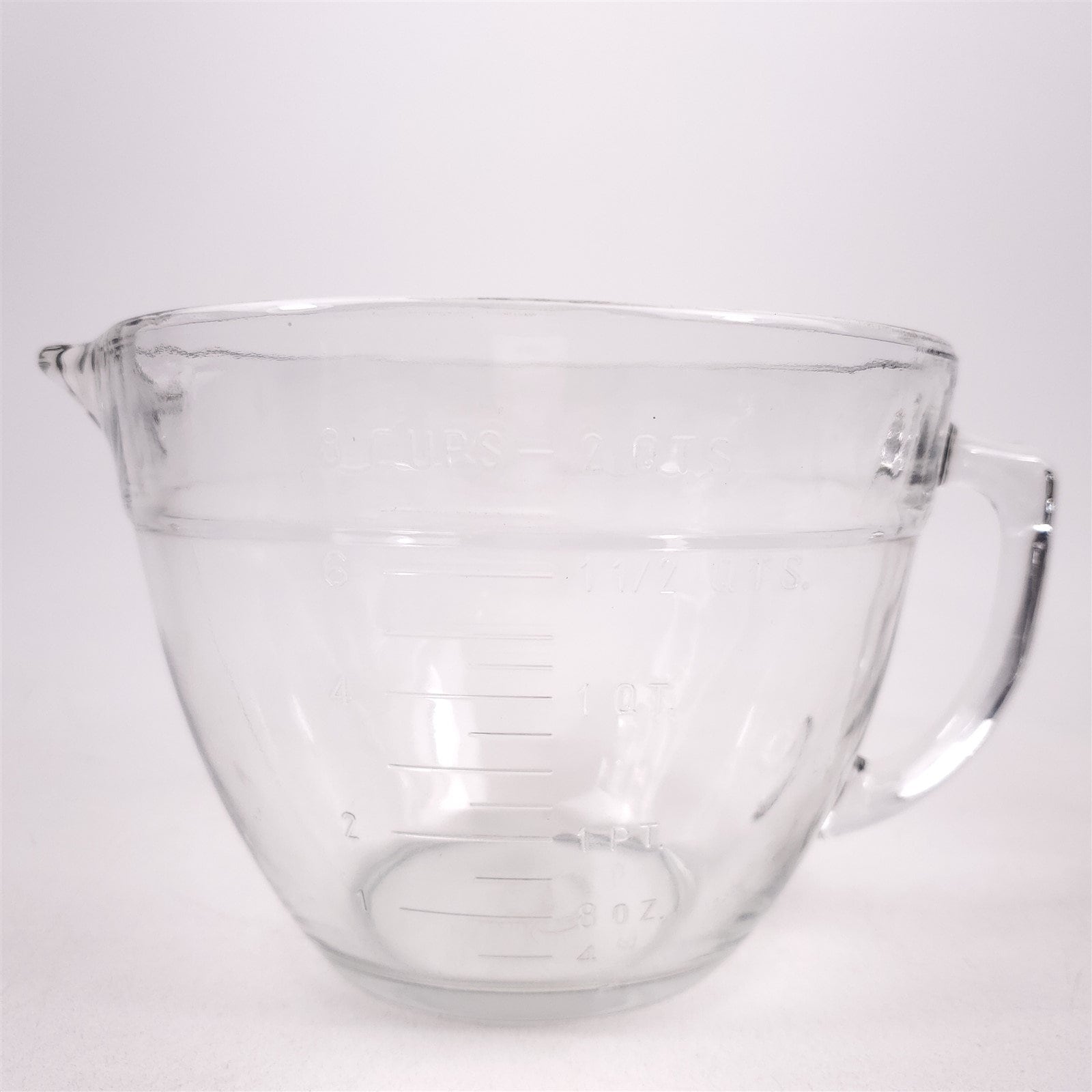 Pampered Chef 2 Quart 8 Cup Large Glass Measuring Cup Mixing Etsy