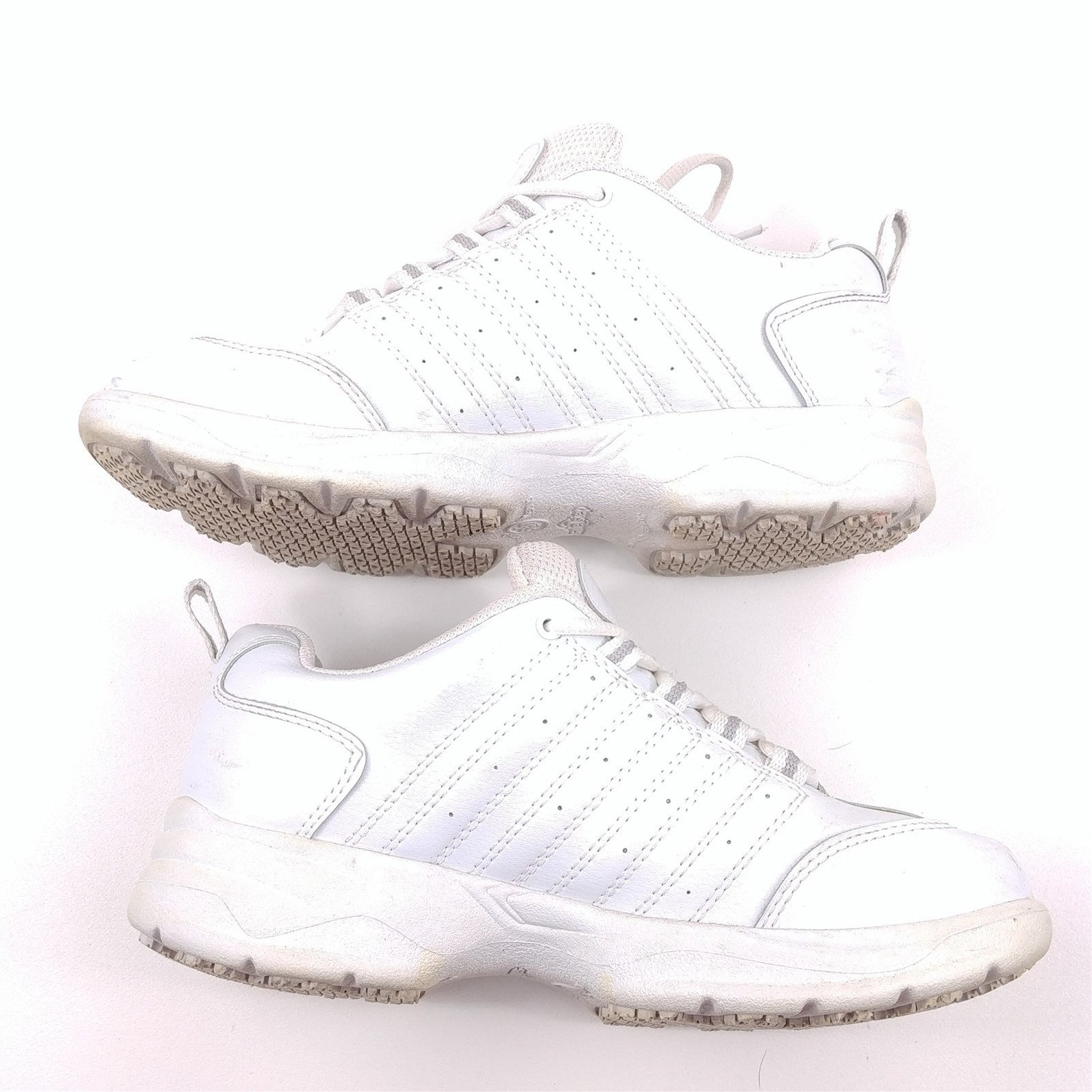 Cross Trekkers White Basketball Athletic Shoe Lace Up Sz 6