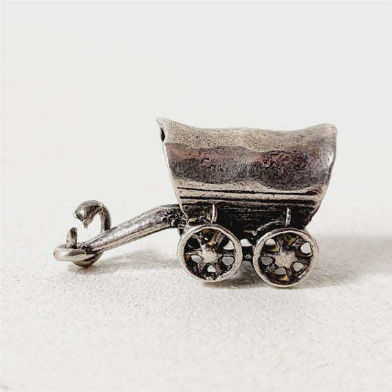 Vintage Sterling Silver Covered Wagon Wild West W… - image 1