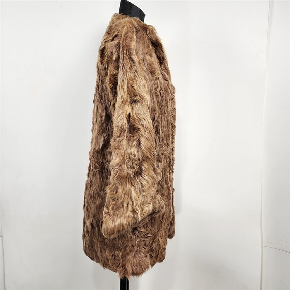 Vintage Womens Brown Real Lamb Fur Coat - image 8